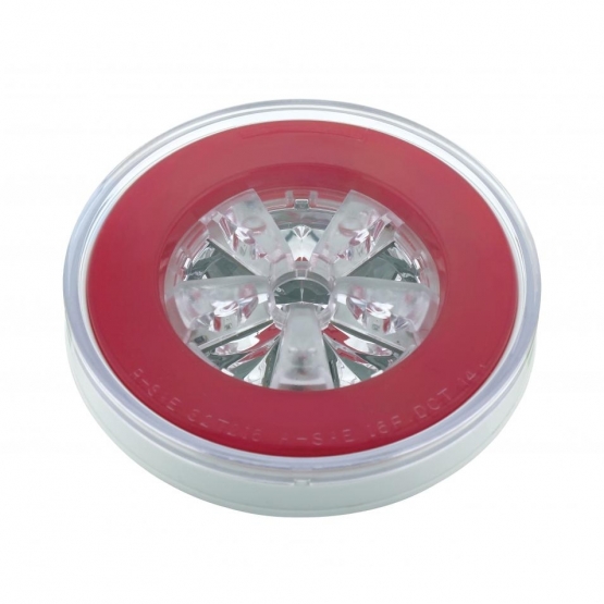 18 LED 4" Round GloLight (Stop, Turn & Tail) - Red LED/Red Lens (Bulk) - Thumbnail 4