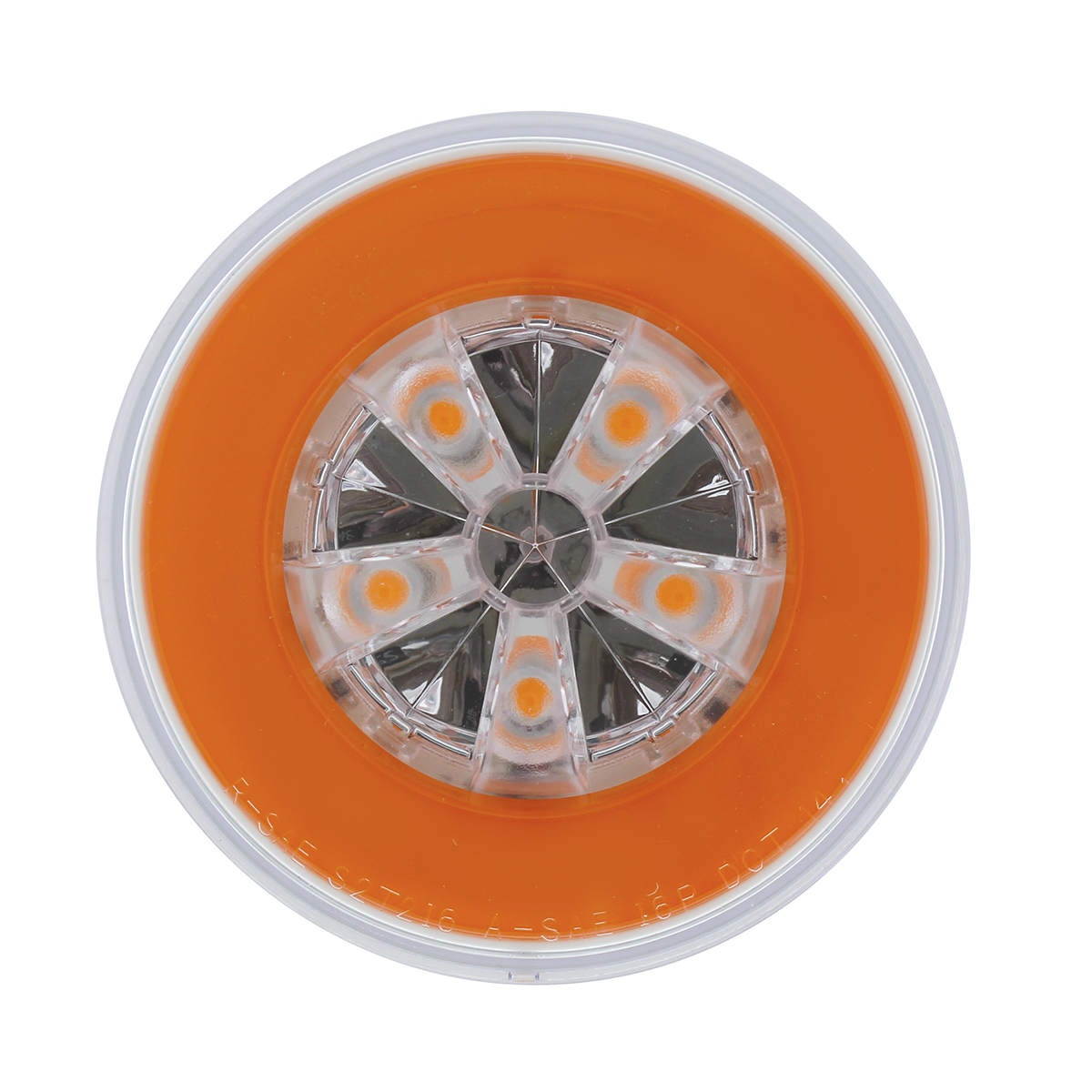 18 LED 4" Round GloLight (Turn Signal) - Amber LED/Amber Lens (Card) - Thumbnail 4
