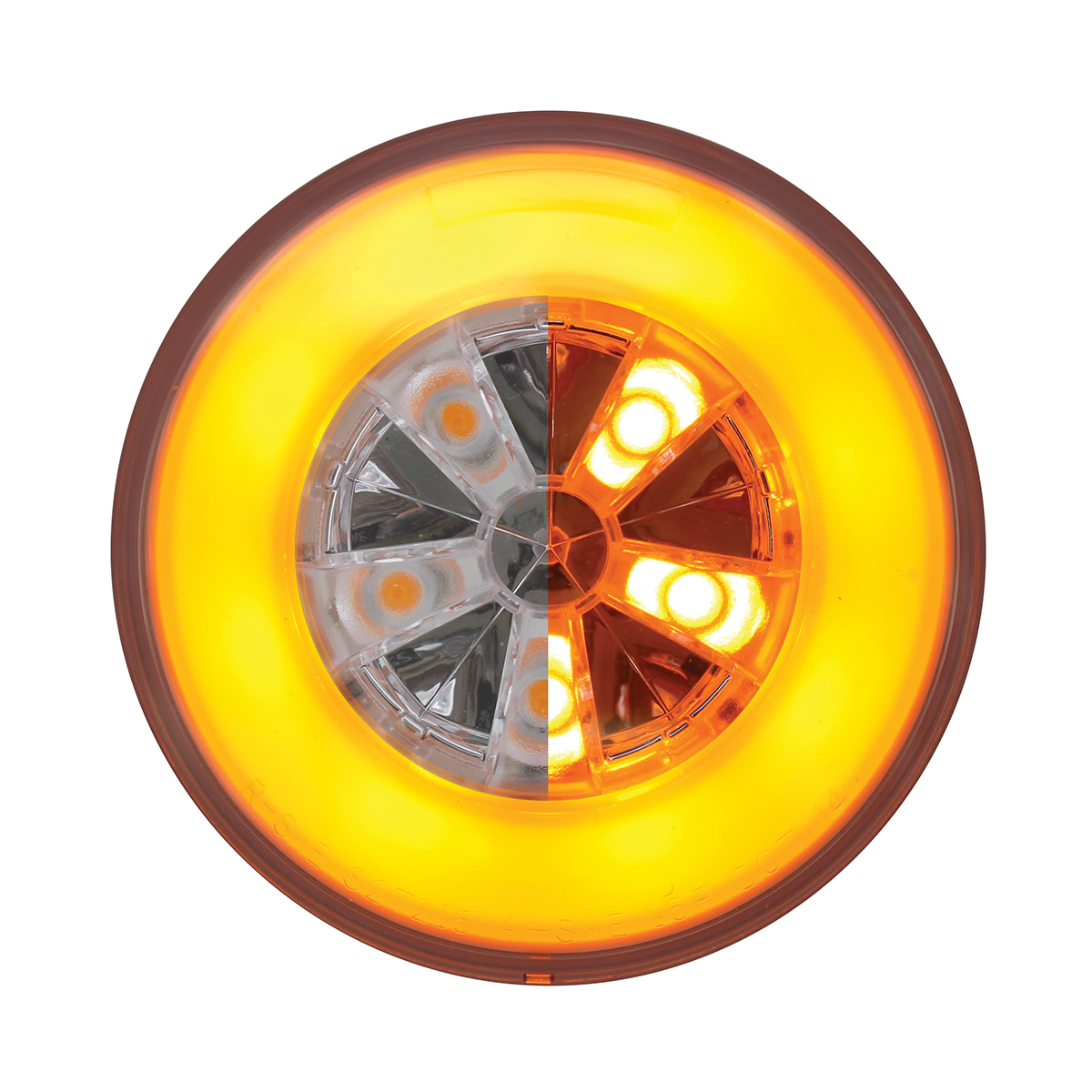 18 LED 4" Round GloLight (Turn Signal) - Amber LED/Amber Lens (Bulk) - Thumbnail 3
