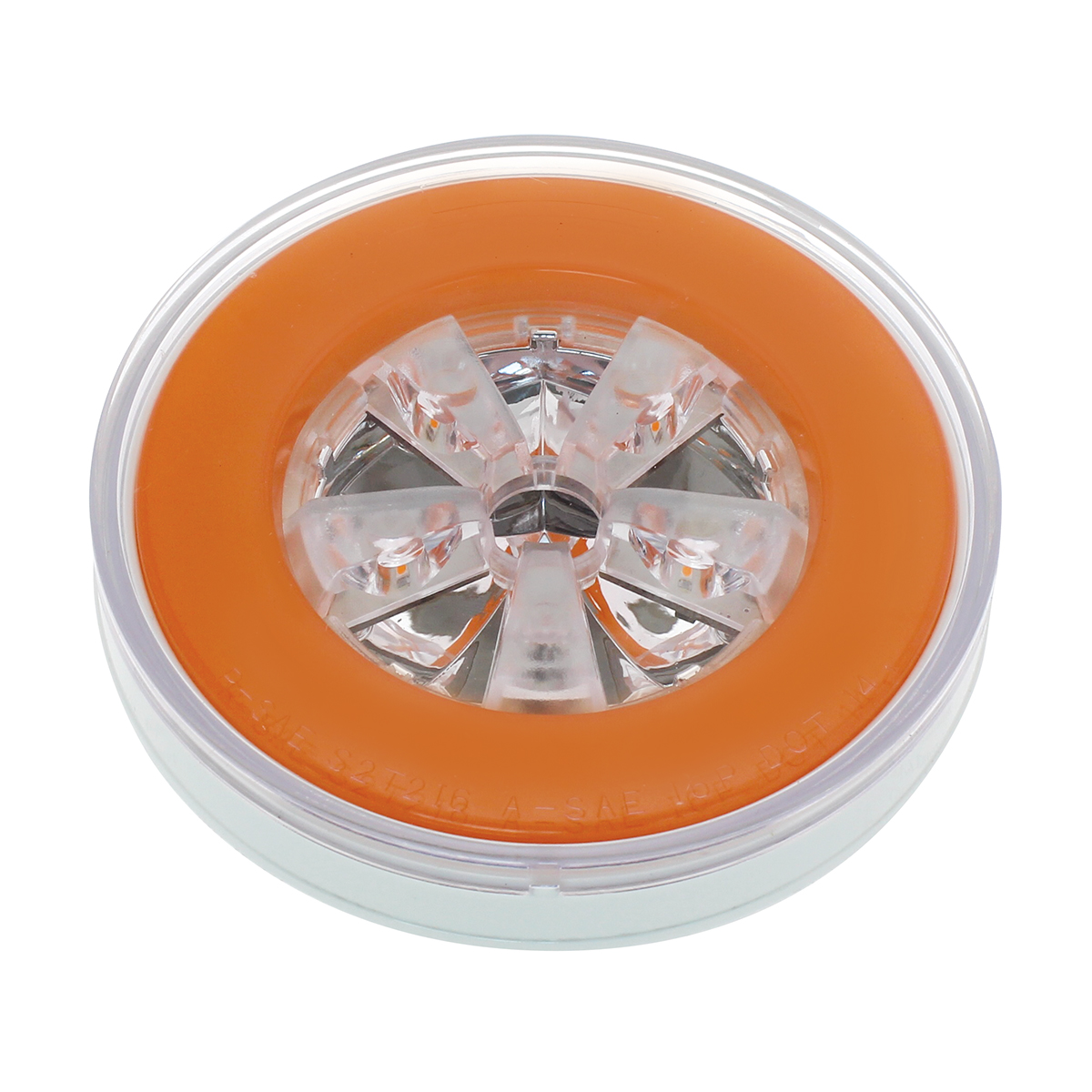 18 LED 4" Round GloLight (Turn Signal) - Amber LED/Amber Lens (Bulk) - Thumbnail 5
