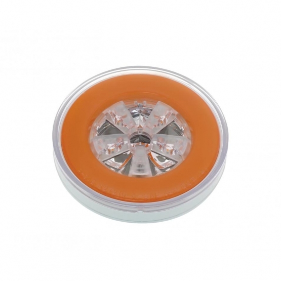 18 LED 4" Round GloLight Kit (Turn Signal) - Amber LED/Amber Lens (Each) - Thumbnail 5