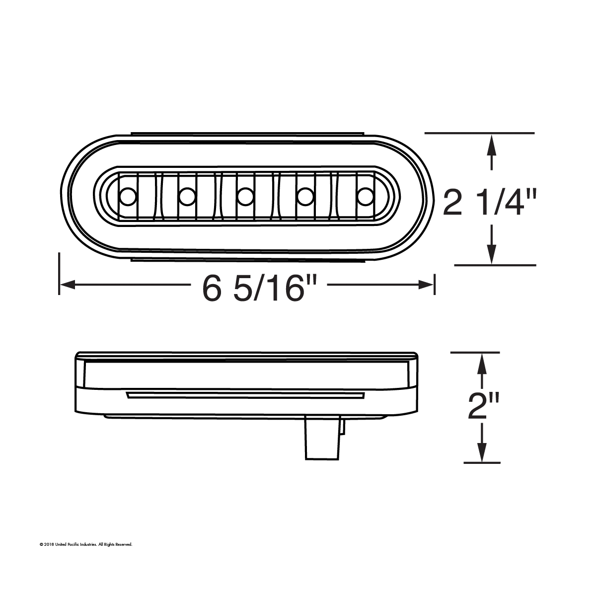 22 LED 6" Oval Clear Lens With Halo Insert GloLight Light - Amber LEDs/Amber Insert (Card) - Thumbnail 8