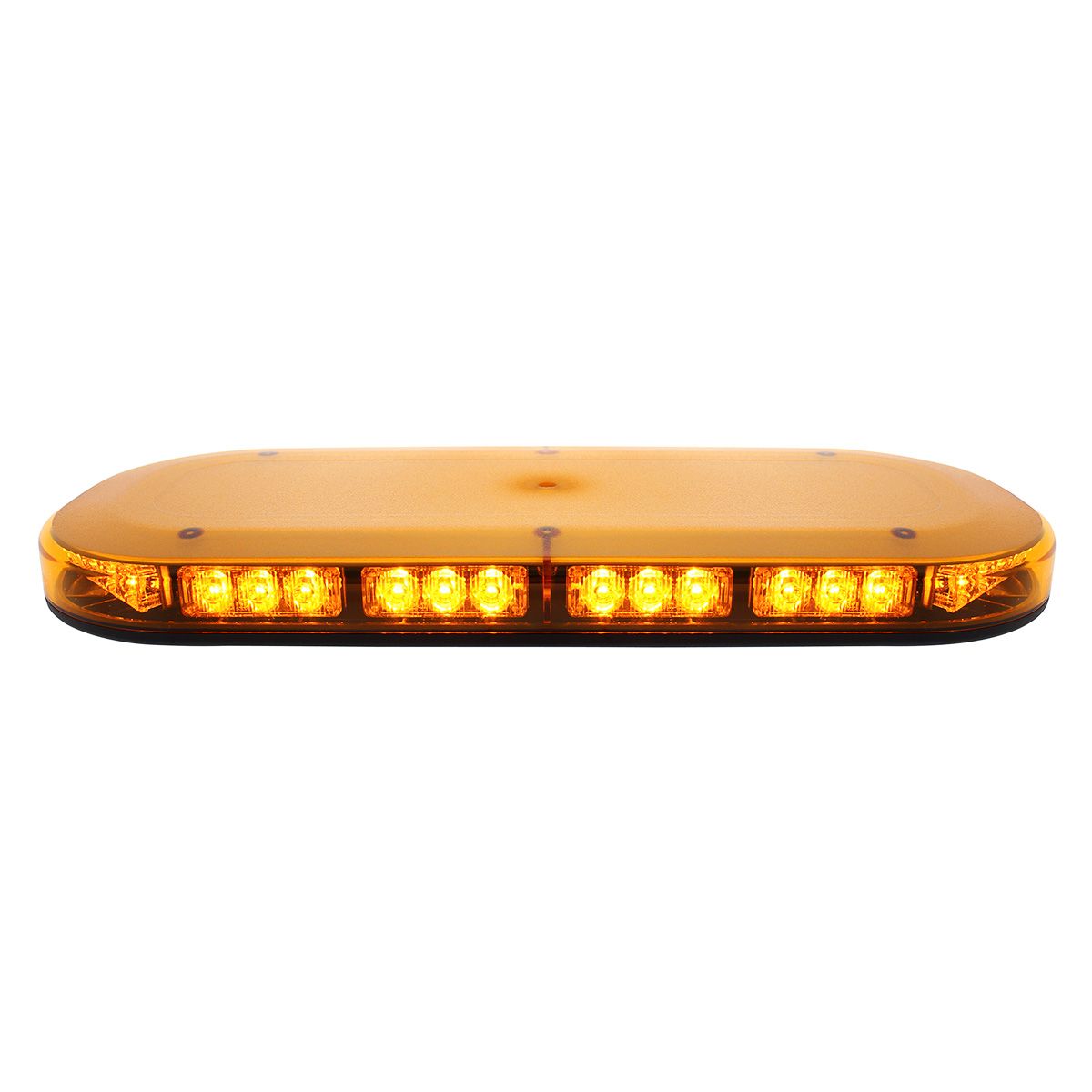 42 High Power LED Micro Warning Light Bar With Amber Lens - Magnet Mount