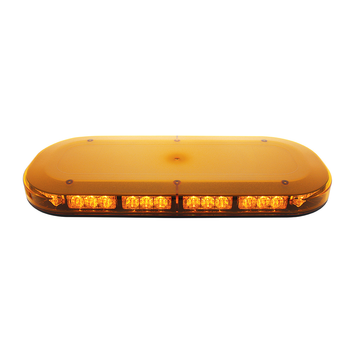 42 High Power LED Micro Warning Light Bar With Amber Lens - Magnet Mount - Thumbnail 4