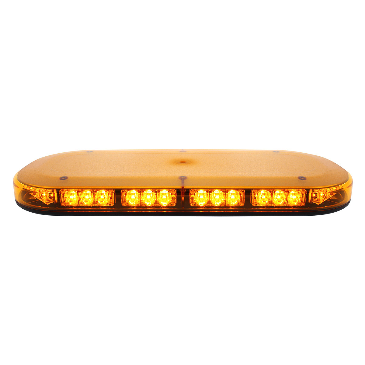 42 High Power LED Micro Warning Light Bar With Amber Lens - Magnet Mount - Thumbnail 8