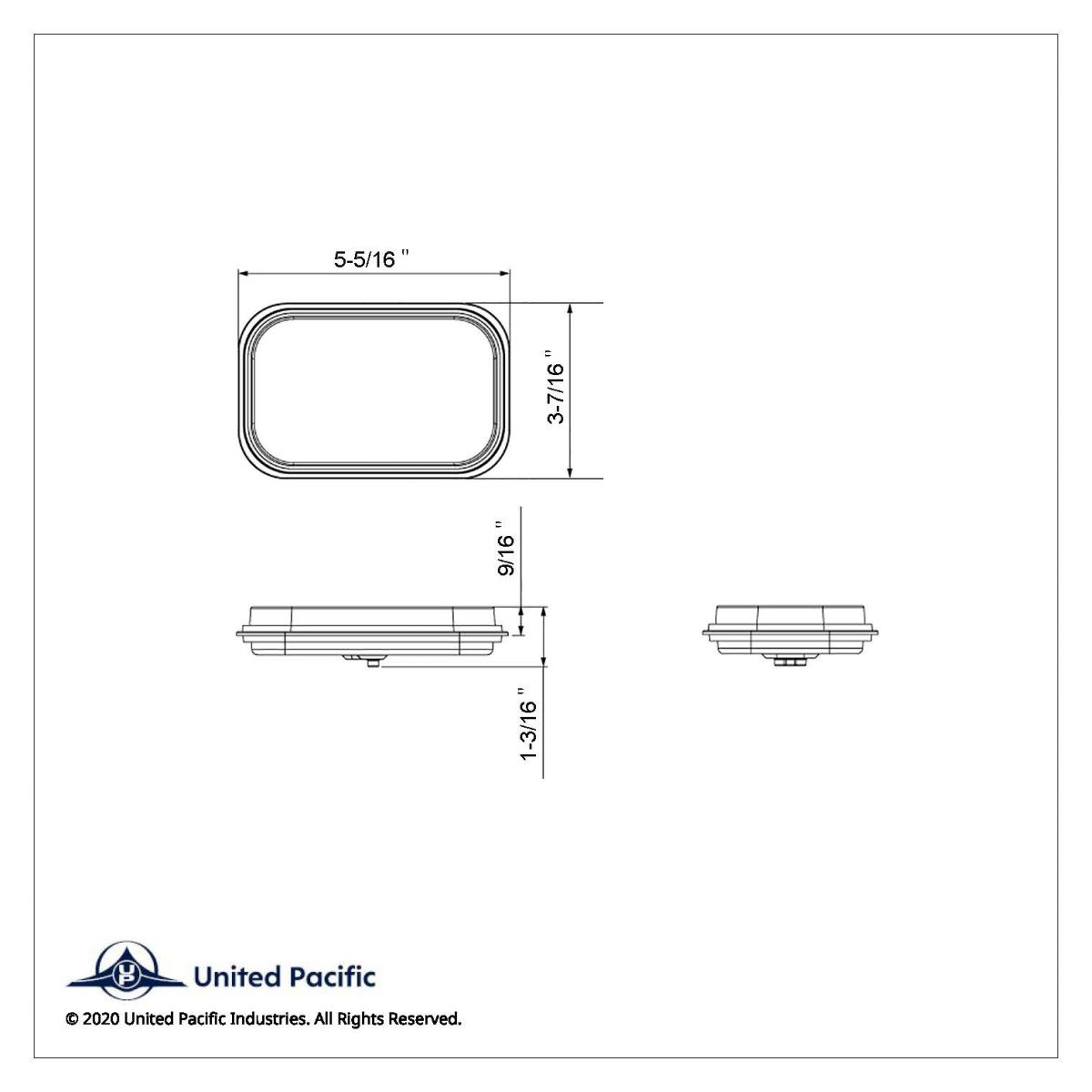 14 LED Rectangular GloLight (Stop, Turn & Tail) - Red LED/Red Lens (Bulk) - Thumbnail 6