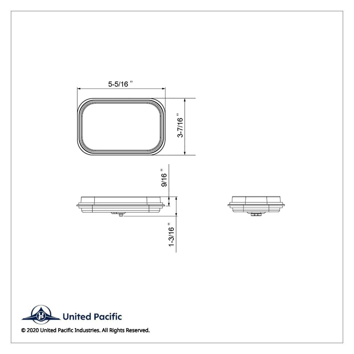 14 LED Rectangular GloLight (Stop, Turn & Tail) - Red LED/Red Lens (Bulk) - Thumbnail 8