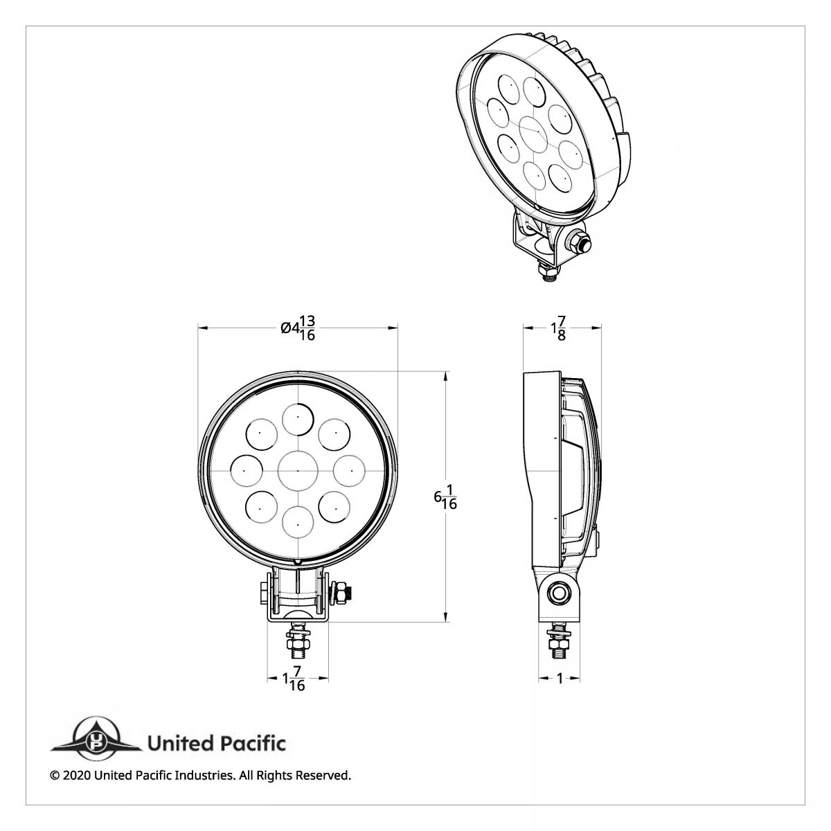 9 High Power 3-Watt LED Work Light - Slim Profile - Thumbnail 7