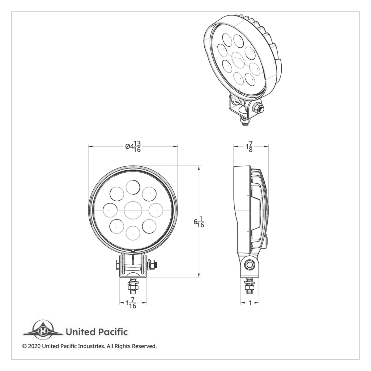 9 High Power 3-Watt LED Work Light - Slim Profile - Thumbnail 9