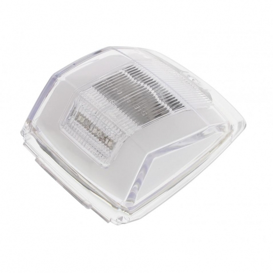 24 LED GloLight Square Cab Light - Amber LED/Clear Lens - Thumbnail 2