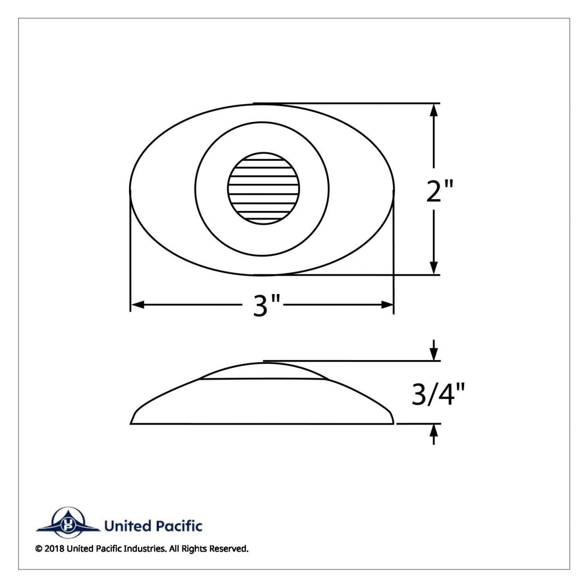 5 LED M3 Millennium GloLight (Clearance/Marker) - Red LED/Red Lens