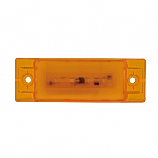 16 LED Rectangular GloLight (Clearance/Marker) - Amber LED/Amber Lens - Thumbnail 2