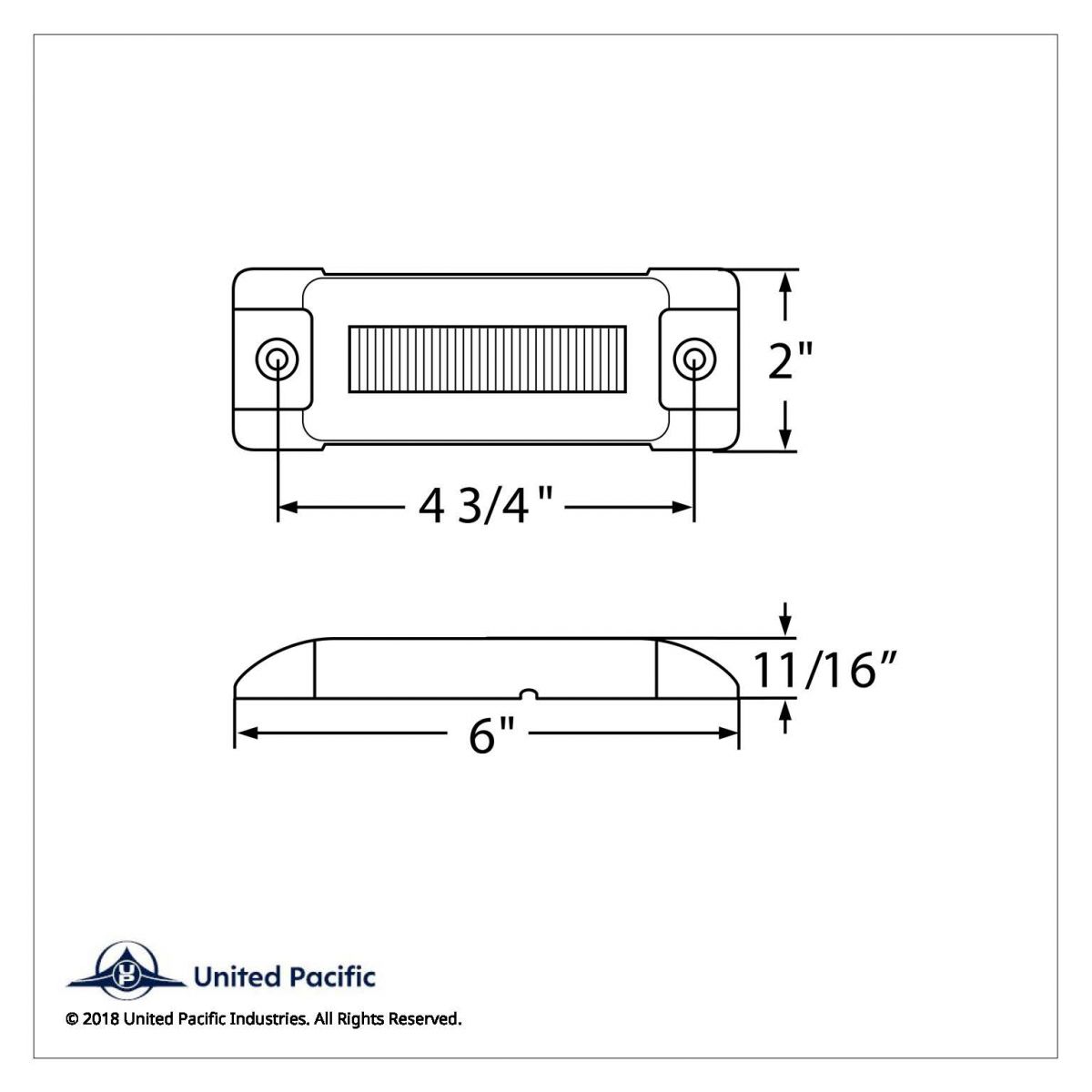 16 LED Rectangular GloLight (Clearance/Marker) - Amber LED/Amber Lens - Thumbnail 5
