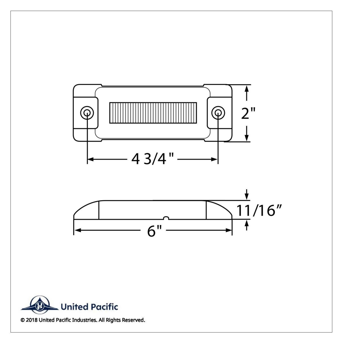 16 LED Rectangular GloLight (Clearance/Marker) - Amber LED/Amber Lens - Thumbnail 6