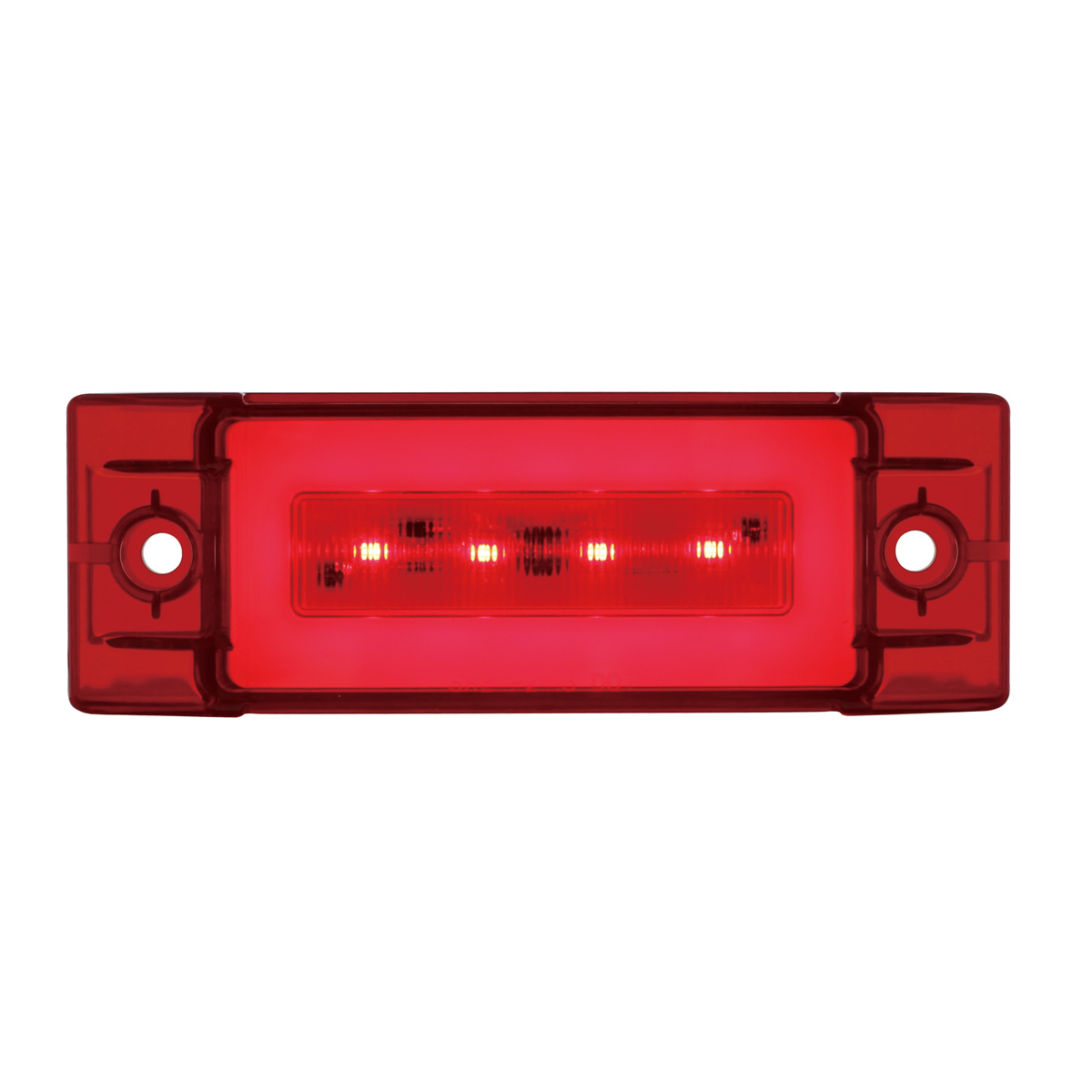 16 LED Rectangular GloLight (Clearance/Marker) - Red LED/ Red Lens (Bulk) - Thumbnail 6