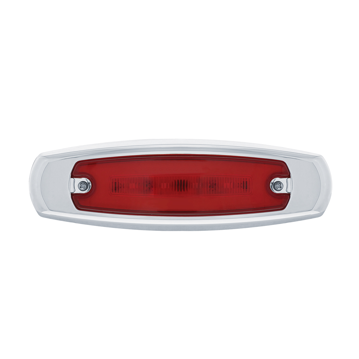 16 LED Rectangular GloLight With Bezel (Clearance/Marker) - Red LED/Red Lens (Bulk) - Thumbnail 2