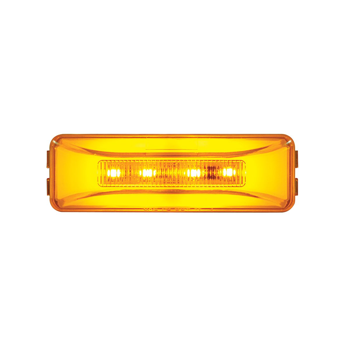 10 LED Rectangular GloLight (Clearance/Marker) - Amber LED/Amber Lens