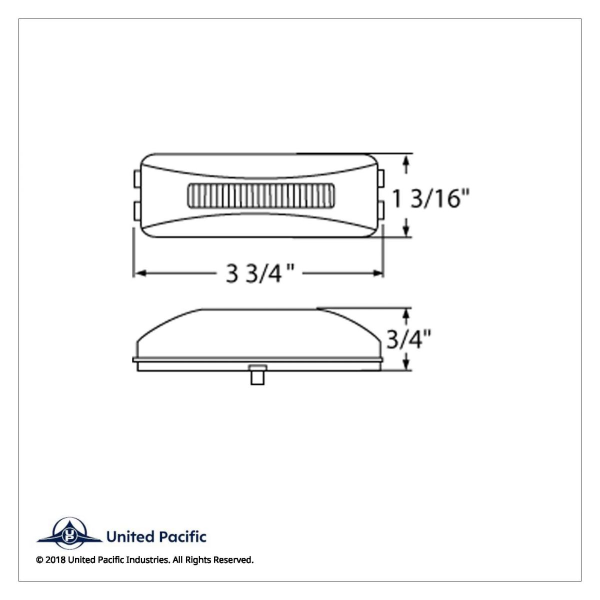 10 LED Rectangular GloLight (Clearance/Marker) - Amber LED/Amber Lens - Thumbnail 5