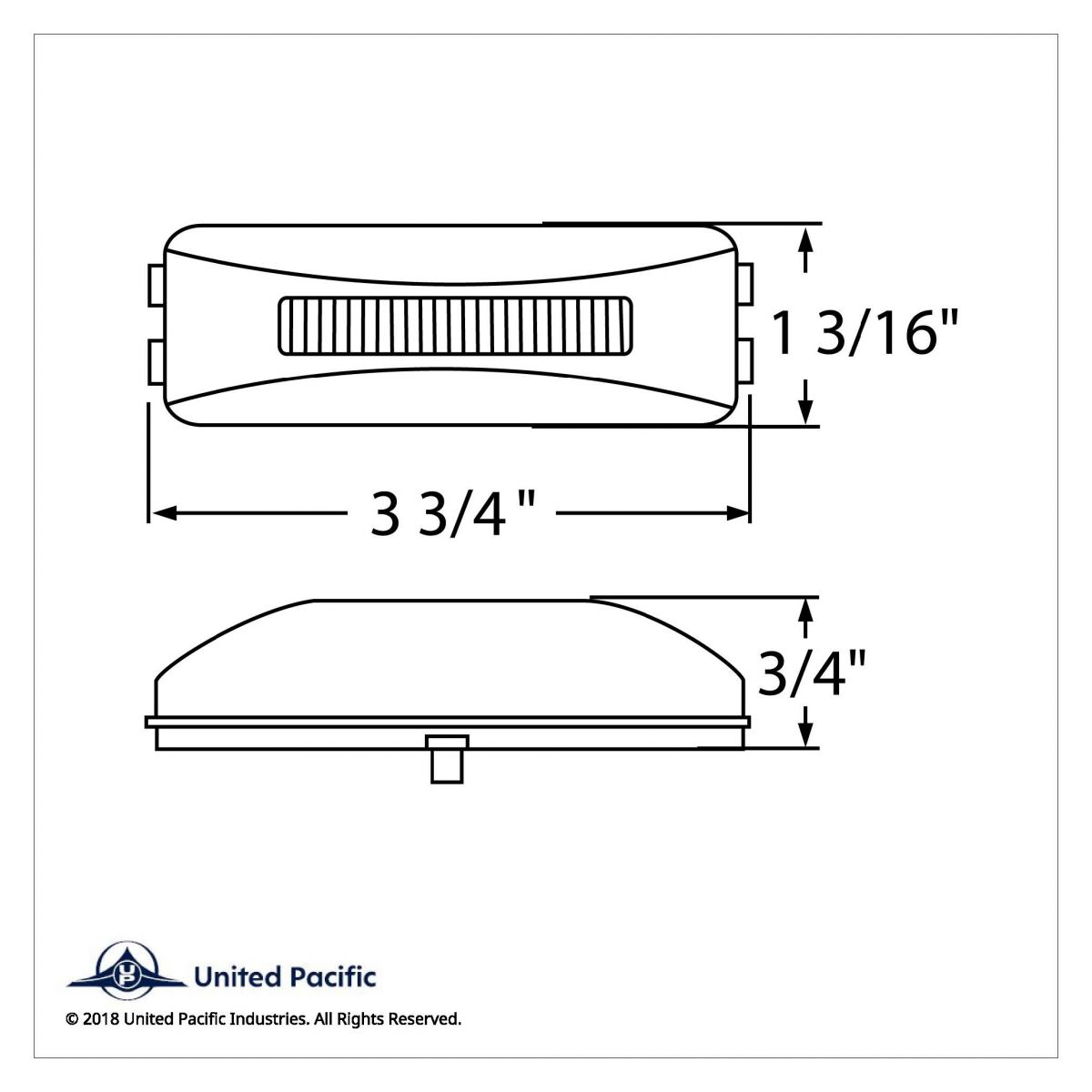 10 LED Rectangular GloLight (Clearance/Marker) - Amber LED/Amber Lens (Bulk) - Thumbnail 5
