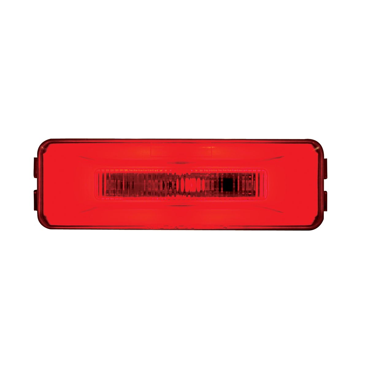 10 LED Rectangular GloLight (Clearance/Marker) - Red LED/Red Lens