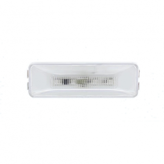 10 LED Rectangular GloLight (Clearance/Marker) - Red LED/Clear Lens - Thumbnail 2