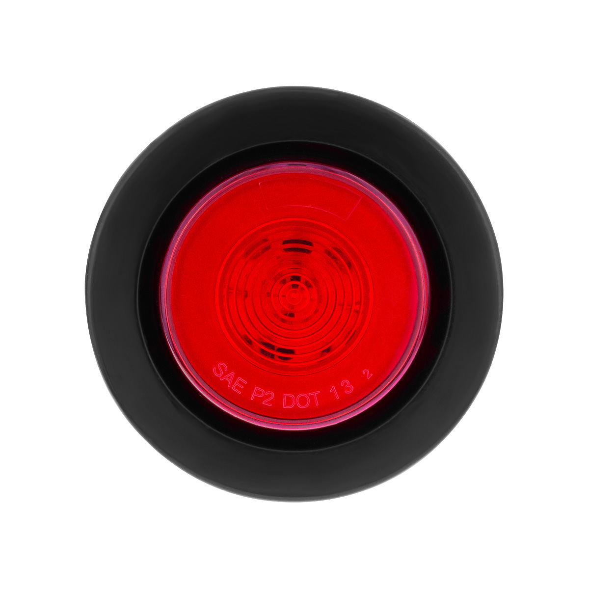 9 LED 2.5" Round GloLight Kit (Clearance/Marker) - Red LED/Red Lens - Thumbnail 2