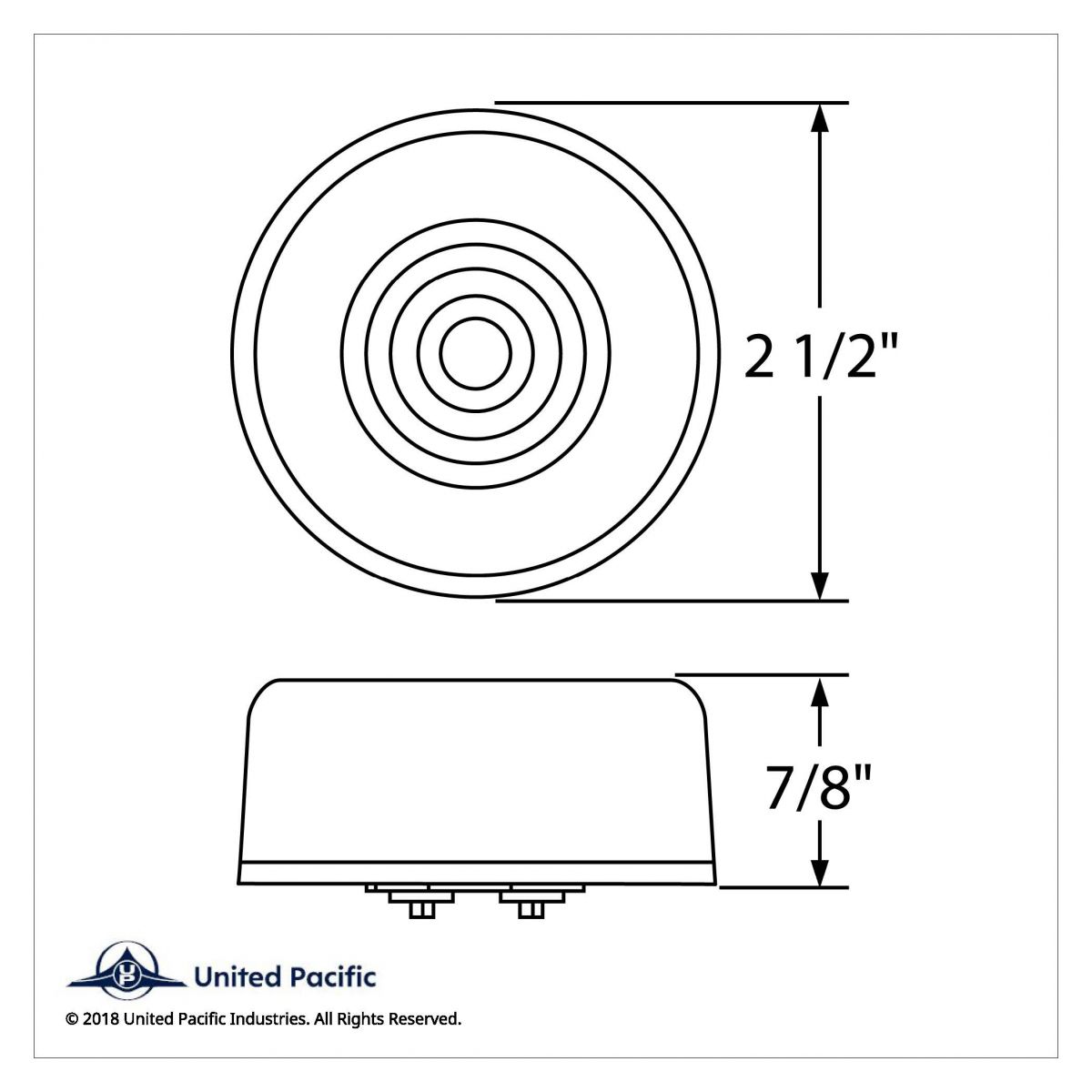 9 LED 2.5" Round GloLight Kit (Clearance/Marker) - Red LED/Red Lens - Thumbnail 8