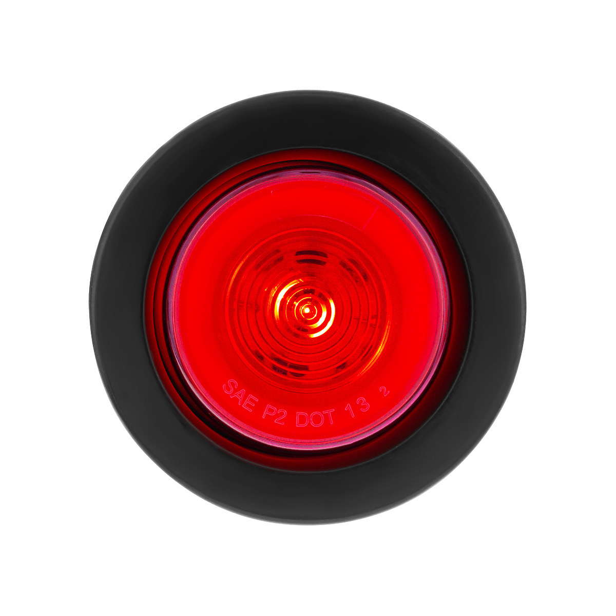 9 LED 2.5" Round GloLight Kit (Clearance/Marker) - Red LED/Red Lens - Thumbnail 9