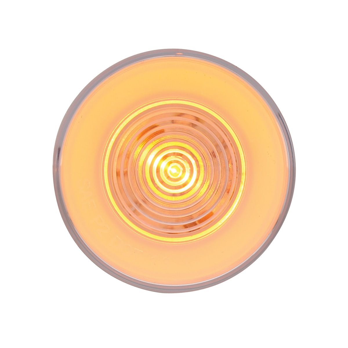 9 LED 2.5" Round GloLight (Clearance/Marker) - Amber LED/Clear Lens