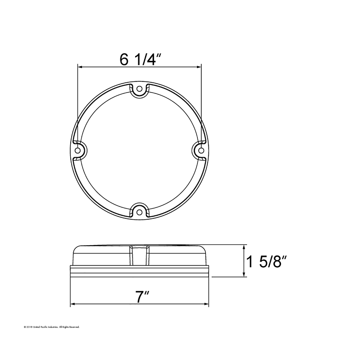 32 LED 7" GloLight (Stop, Turn & Tail) - Red LED/Red Lens - Thumbnail 6