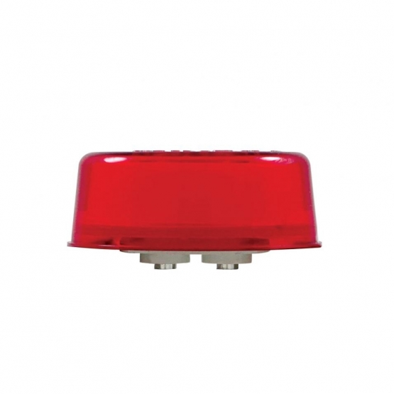 6 LED 2" Round GloLight (Clearance/Marker) - Red LED/Red Lens - Thumbnail 4