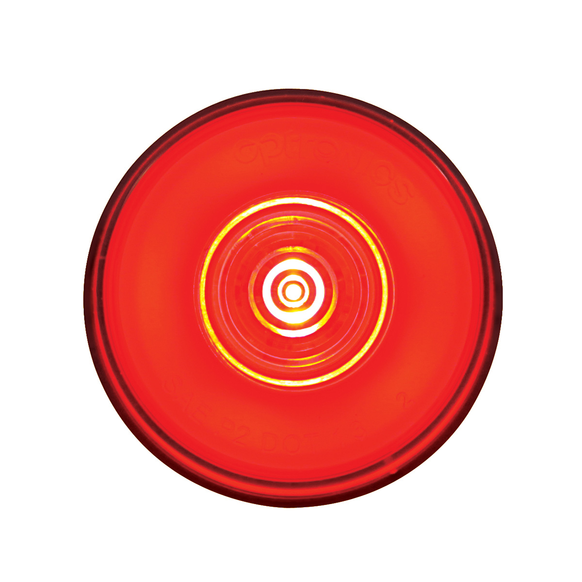 6 LED 2" Round GloLight (Clearance/Marker) - Red LED/Red Lens (Kit) - Thumbnail 2