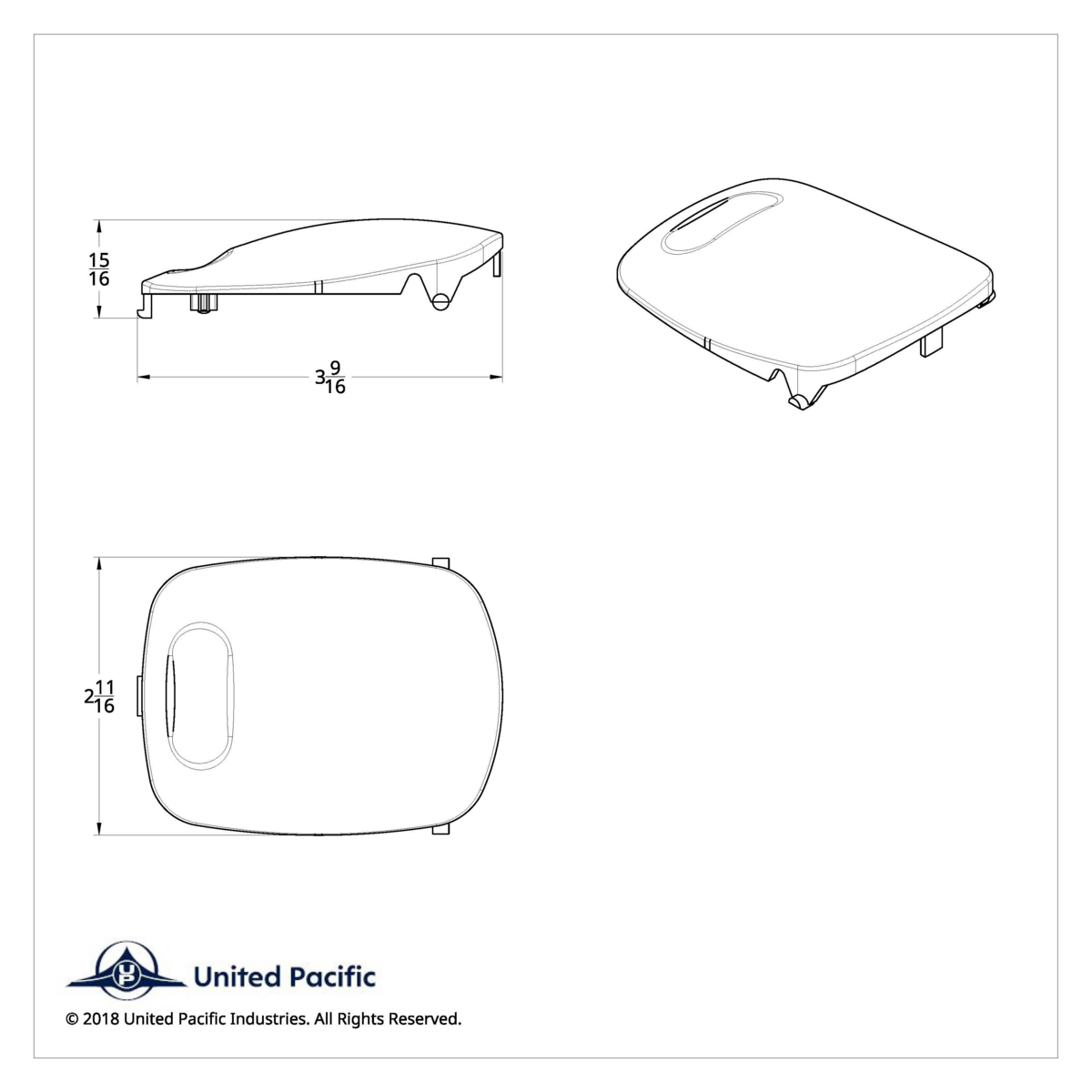 Rectangular Dome Light Lens For 2006+ Peterbilt - Amber - Thumbnail 7