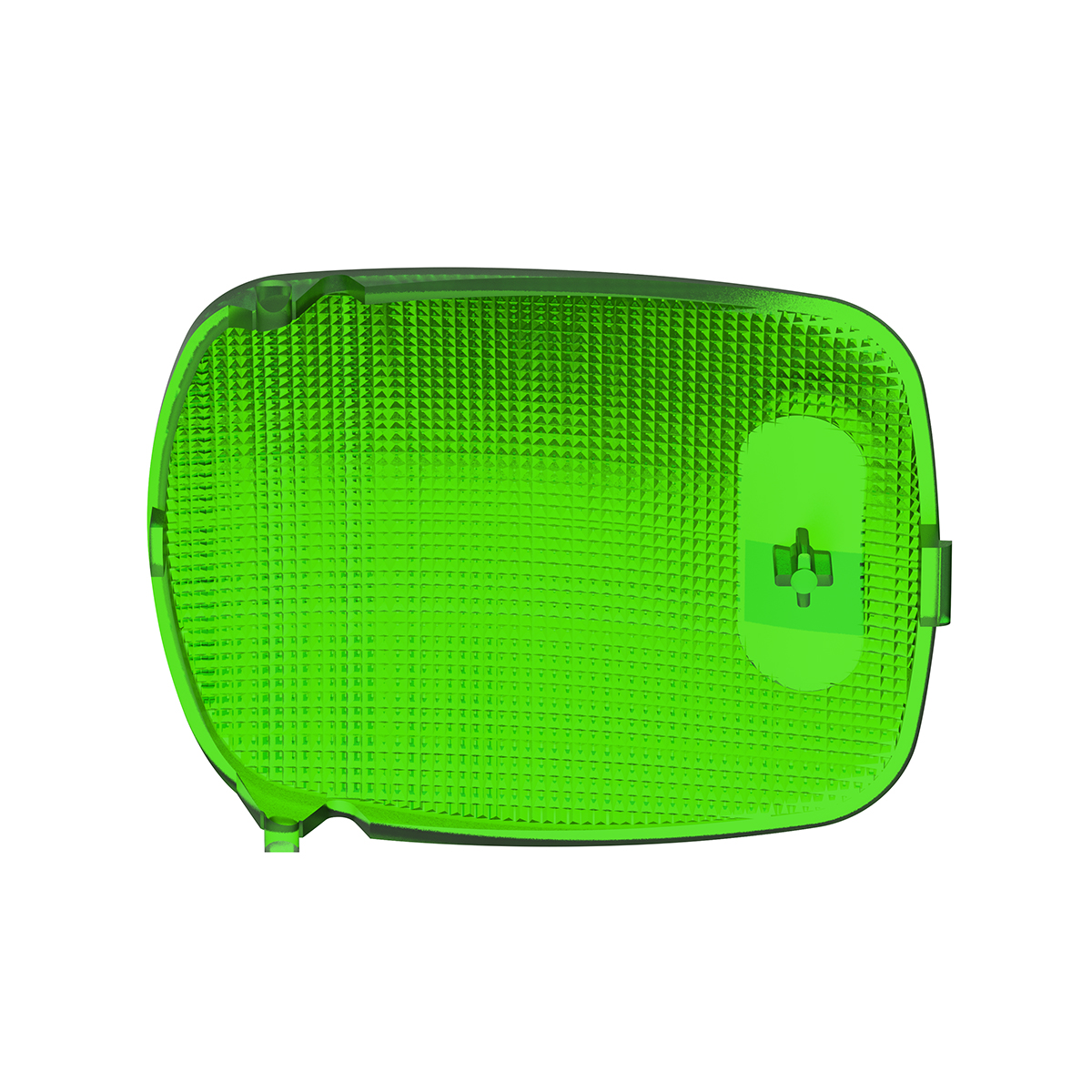 Rectangular Dome Light Lens For 2006+ Peterbilt - Green - Thumbnail 4