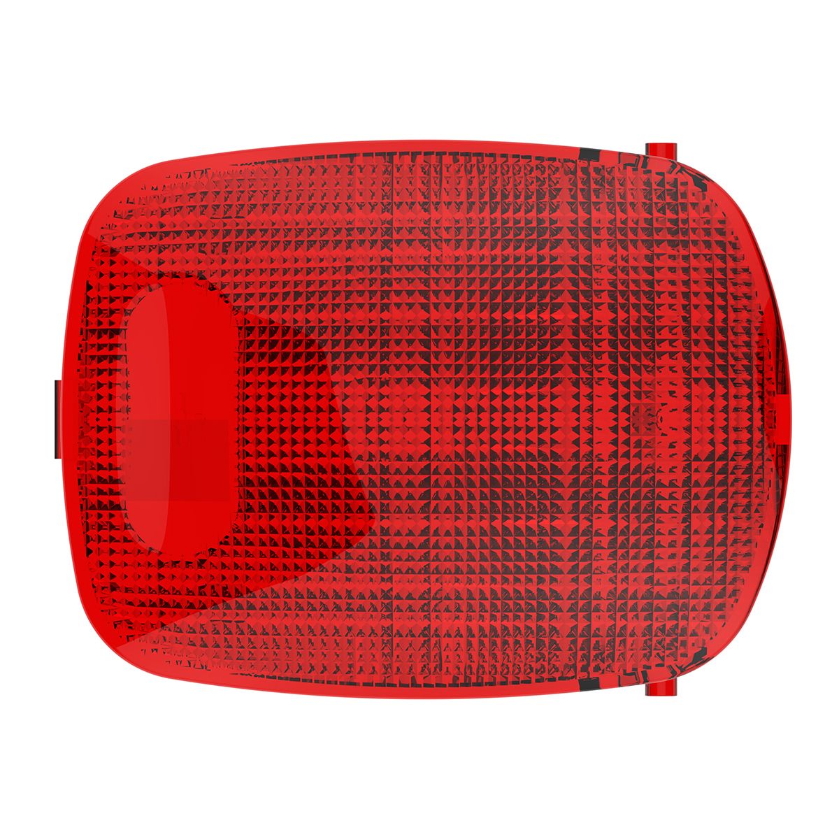 Rectangular Dome Light Lens For 2006+ Peterbilt - Red