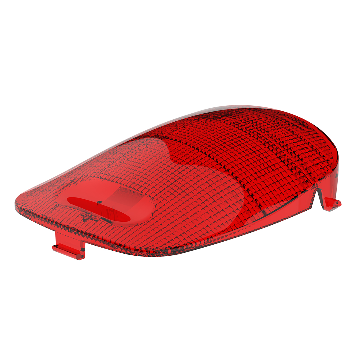 Rectangular Dome Light Lens For 2006+ Peterbilt - Red - Thumbnail 2