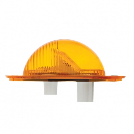 7 LED Turn Signal Light For 2008-2017 Freightliner Cascadia - Dome Lens, Amber LED/Amber Lens - Thumbnail 5