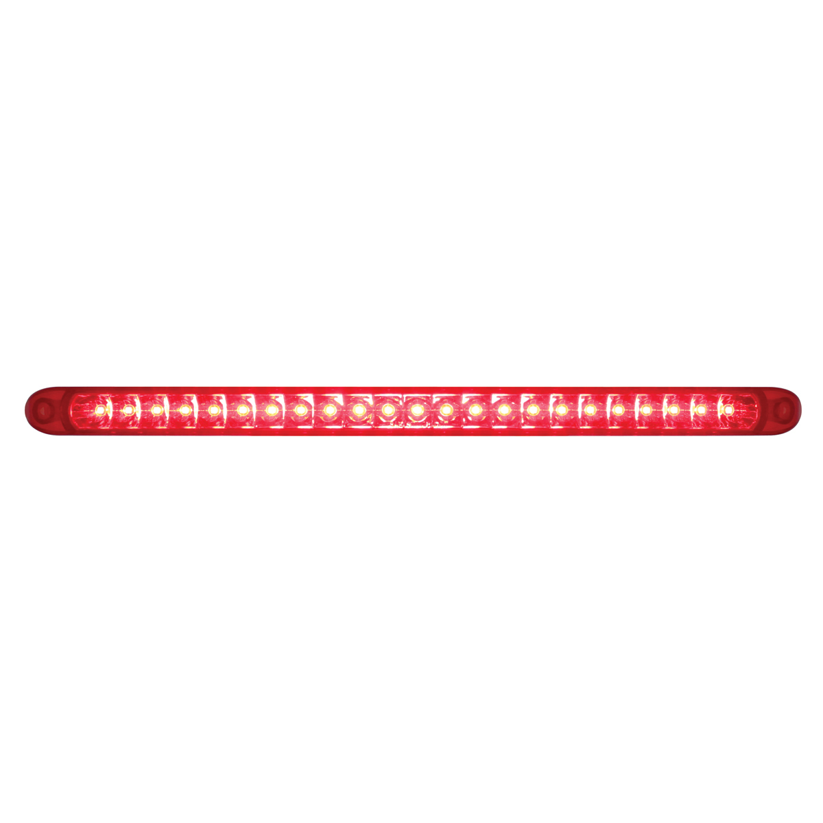 23 SMD LED 17-1/4" Reflector Light Bar Only (Stop, Turn & Tail) - Red LED/Red Lens - Thumbnail 5