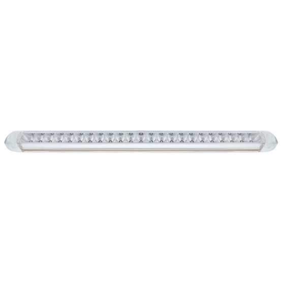 23 SMD LED 17-1/4" Reflector Turn Signal Light Bar Only - Amber LED/Clear Lens - Thumbnail 2