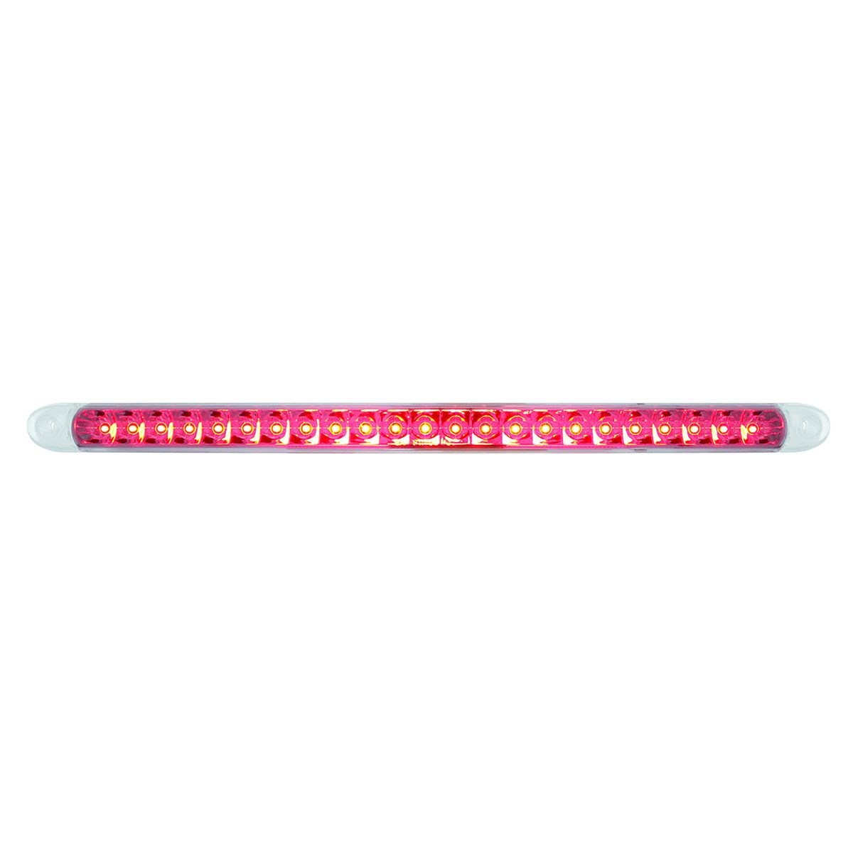 23 SMD LED 17-1/4" Reflector Light Bar Only (Stop, Turn & Tail) - Red LED/Clear Lens (Bulk)