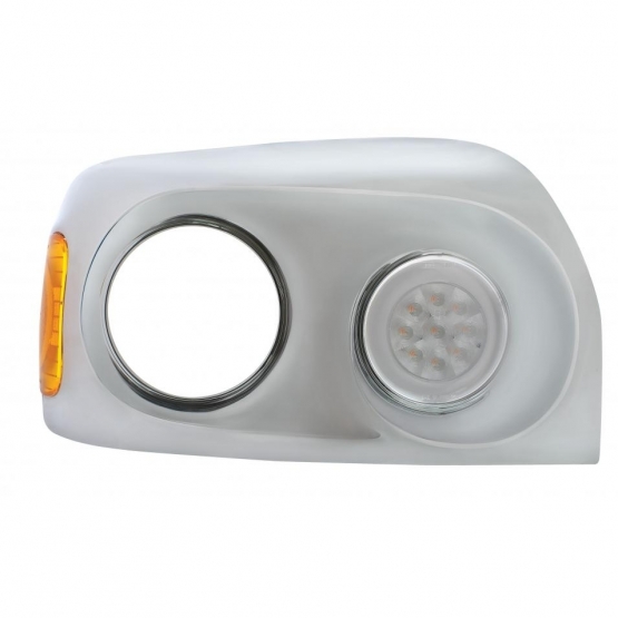 21 LED GloLight Daytime Running Light For 2005-2010 Freightliner Century -Amber LED/Clear Lens - Thumbnail 7