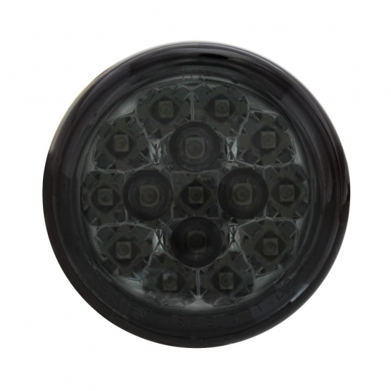 15 LED 2-3/8" Turn Signal Light For Harley Motorcycle- Amber LED/Smoke Lens - Thumbnail 2