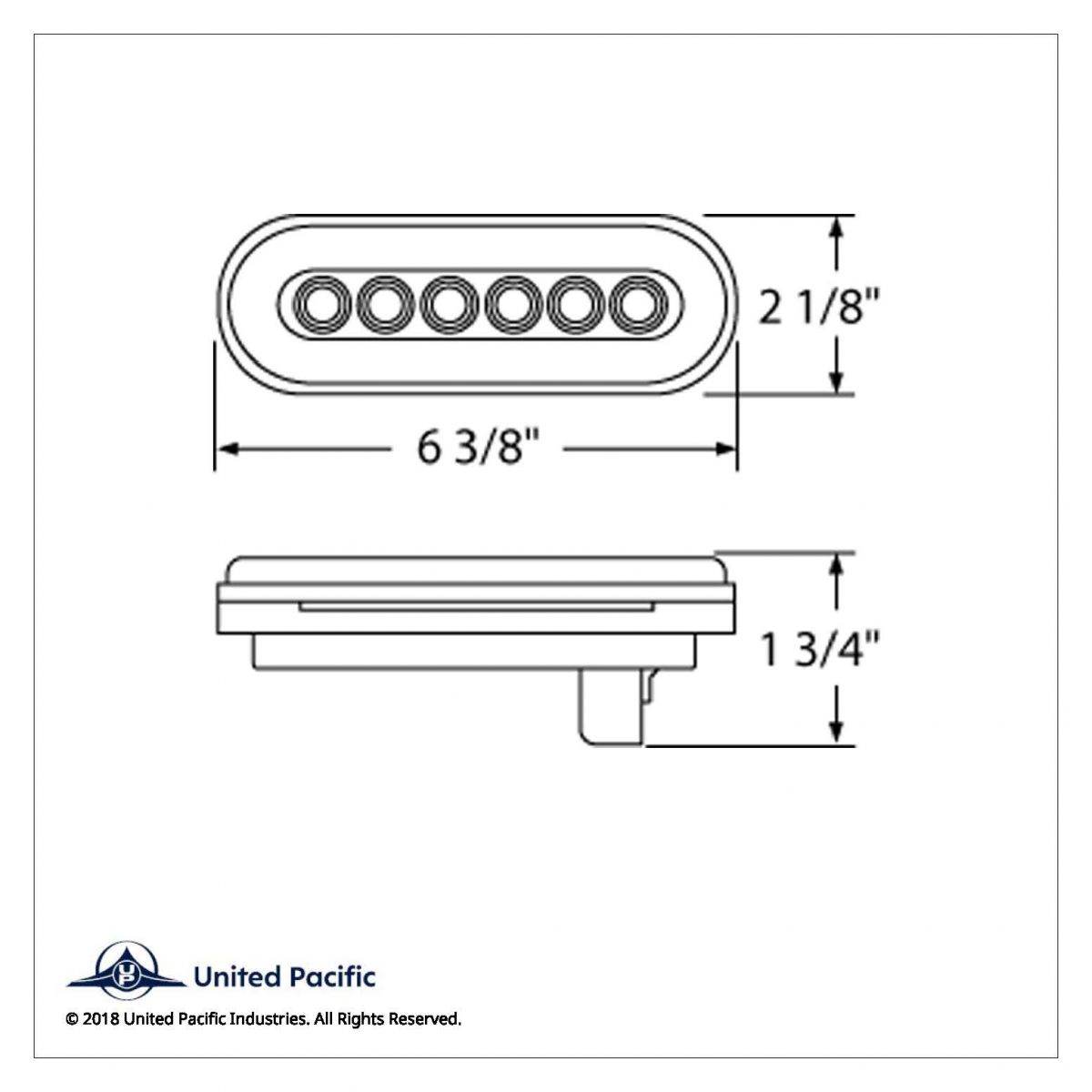 22 LED 6" Oval GloLight (Stop, Turn & Tail) - Red LED/Red Lens - Thumbnail 6
