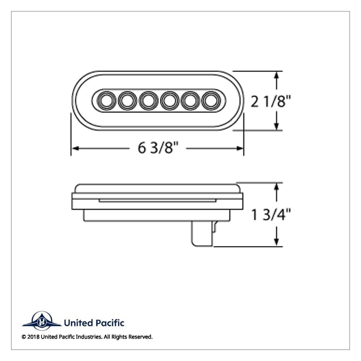 22 LED 6" Oval GloLight (Stop, Turn & Tail) - Red LED/Red Lens - Thumbnail 7