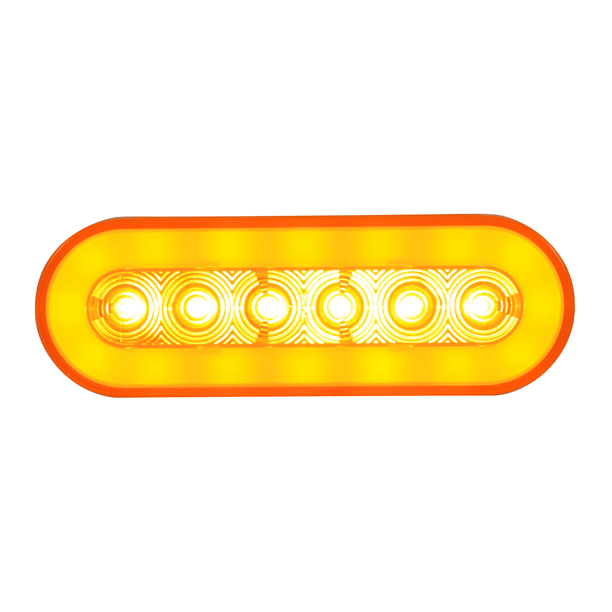 22 LED 6" Oval GloLight (Turn Signal) - Amber LED/Amber Lens - Thumbnail 8