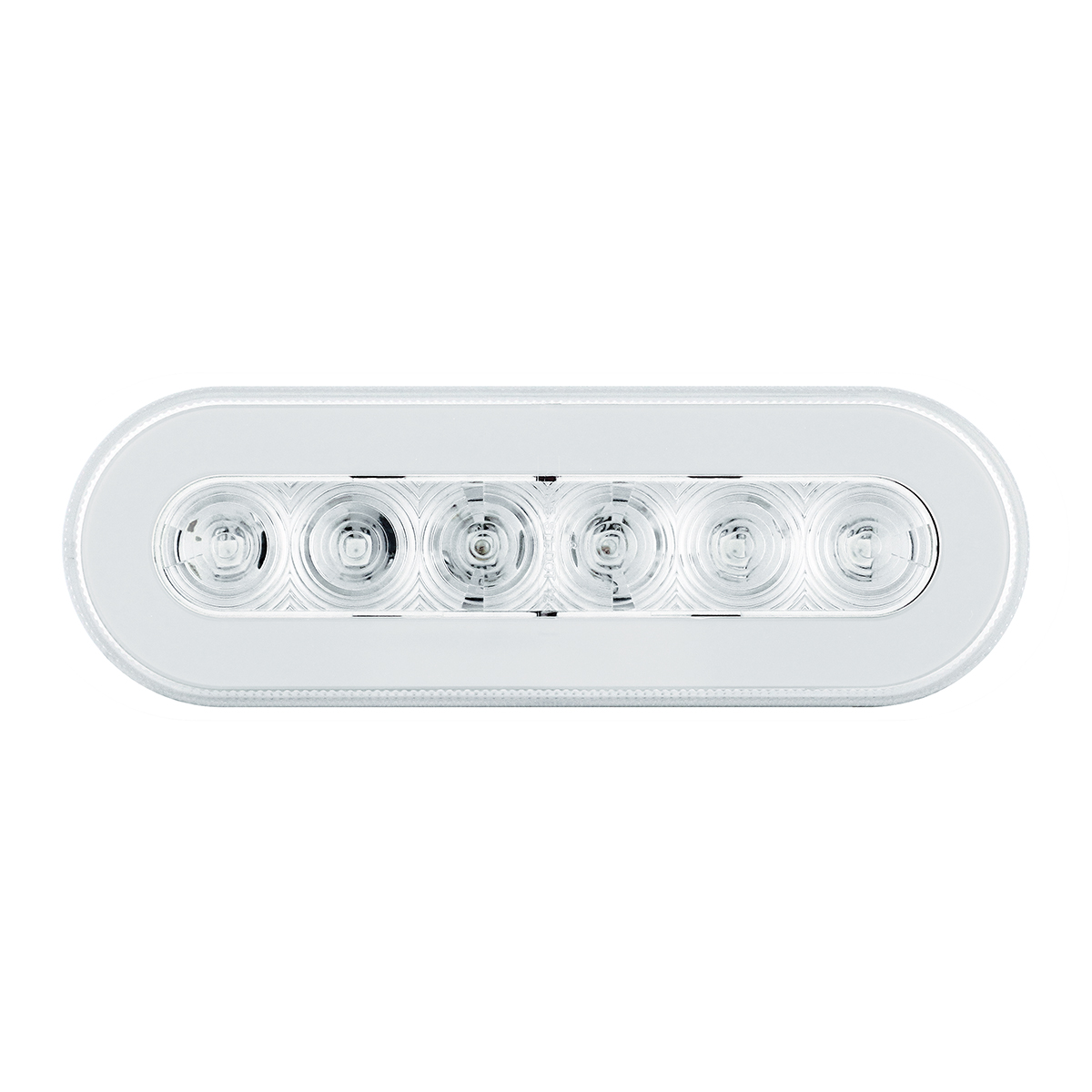 22 LED 6" Oval GloLight (Turn Signal) - Amber LED/Clear Lens - Thumbnail 4