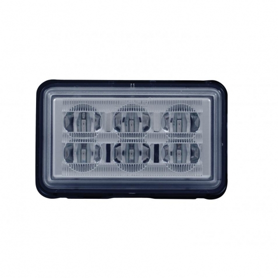 6 High Power LED Rectangular Warning Light With Bracket - Amber LED (Bulk) - Thumbnail 2