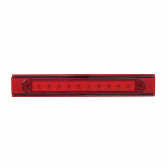10 LED Conspicuity Reflector Plate Light With Red Reflector - Red LED/Red Lens (Each) - Thumbnail 2