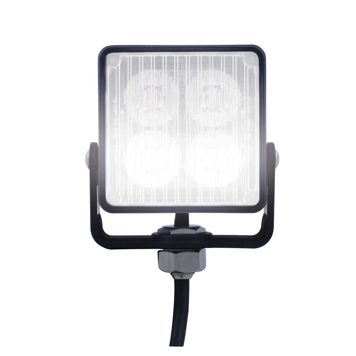 4 High Power LED Square Warning Lighthead - White LED (Bulk) - Thumbnail 3