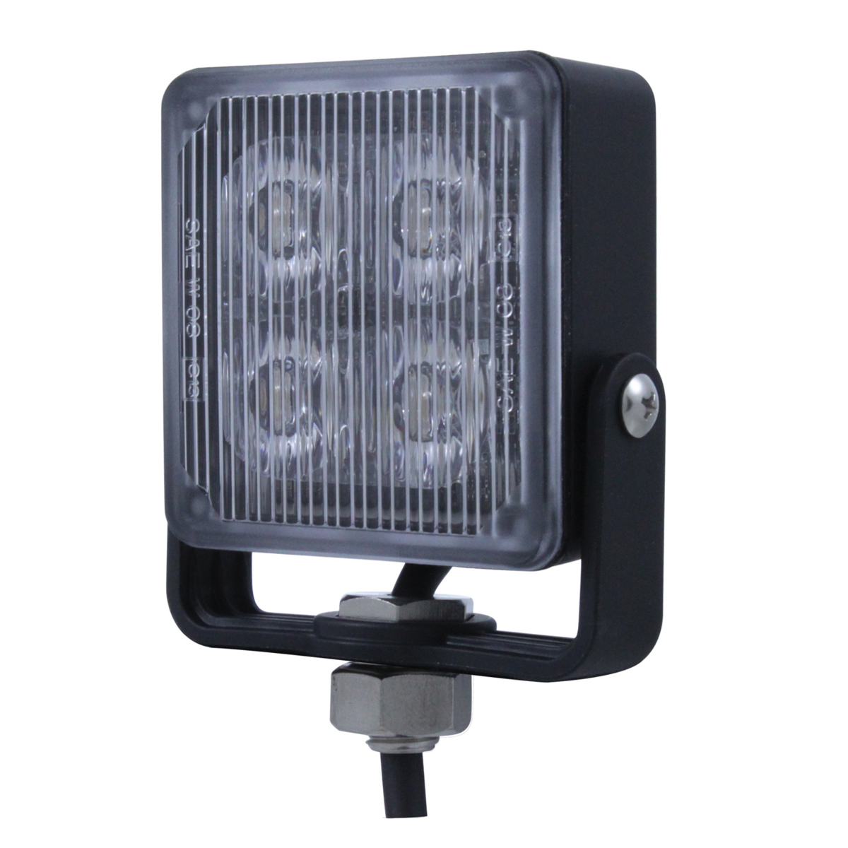 4 High Power LED Square Warning Lighthead - White LED (Bulk) - Thumbnail 8